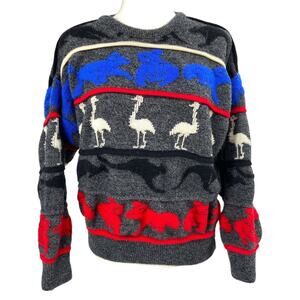 Vintage 90’s Australian Jumper Sweater Kangaroo Koala Emu‎ Hysport Womens 20